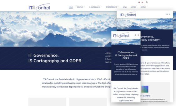 Screenshot Website - IT4Control