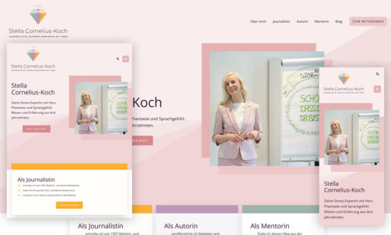 Screenshot Website - Stella Cornelius-Koch