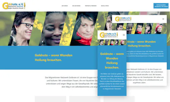 Screenshot - Website Goldrute e.V.