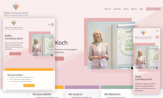 Screenshot Website - Stella Cornelius-Koch